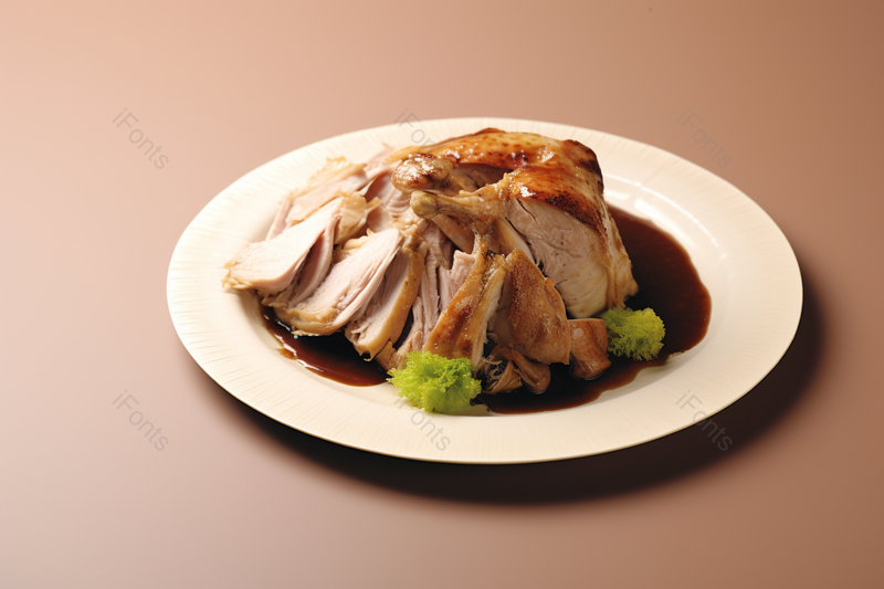 粉色背景下美味的手撕鸡胸肉美食摄影,高清,摄影图,摄影图片,图片大全,摄影图免费下载